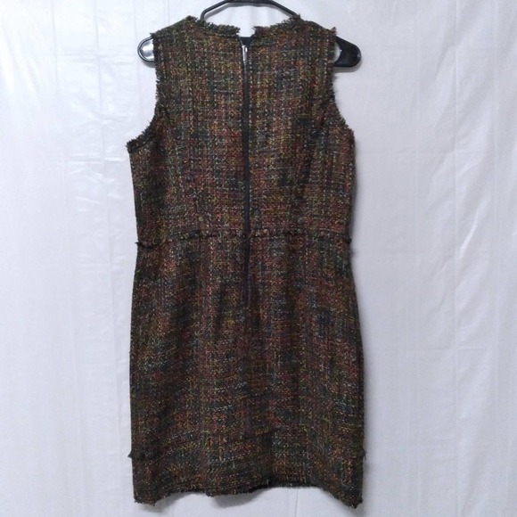 Ann Taylor Petite Fringe Tweed Sheath Dress NWT - Picture 7 of 9
